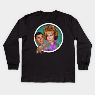 Bewitched - Endora and Darrin Kids Long Sleeve T-Shirt